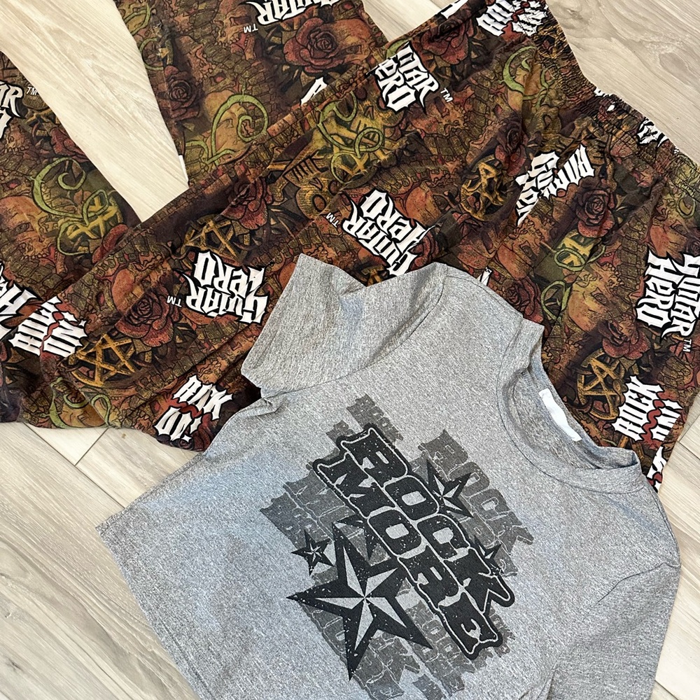 Guitar Hero Graphic Pajama Pants